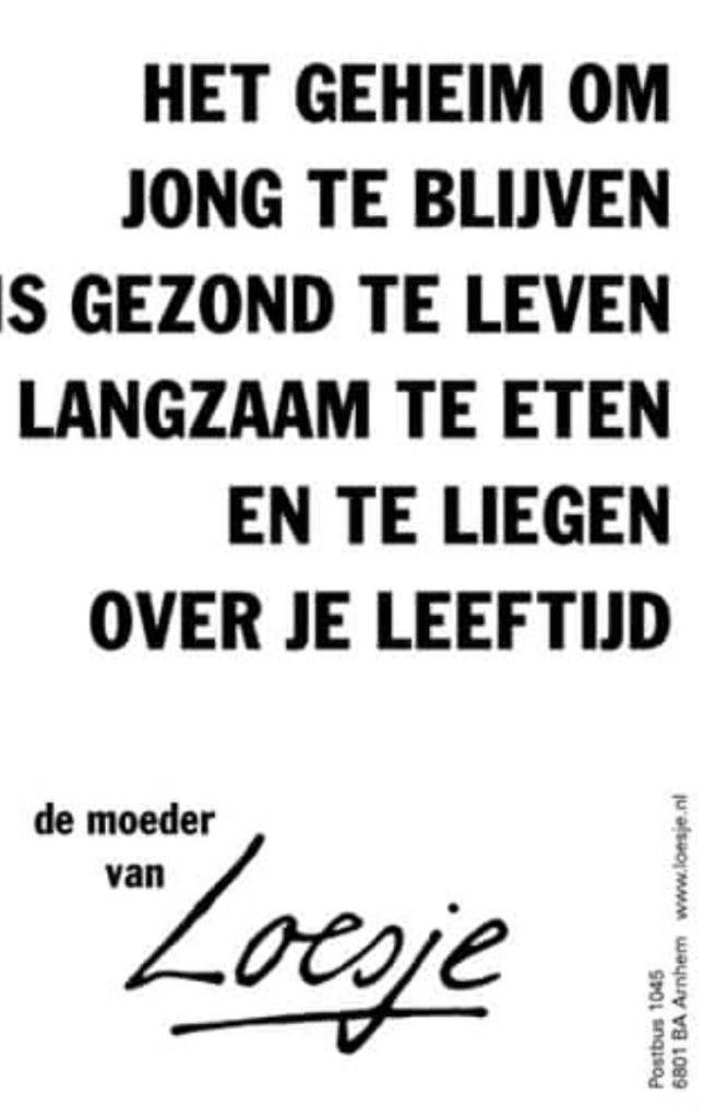 Zo leef je langer, Loesje Friendly Health